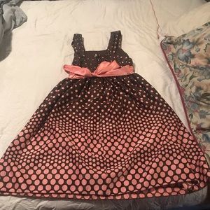 Brown And Pink Dress